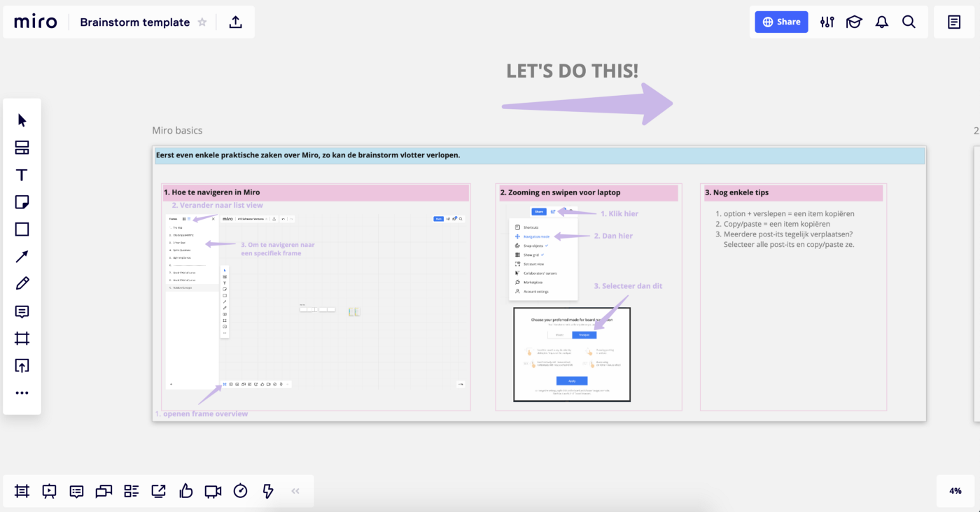miro remote workshop brainstorm template retail innovation
